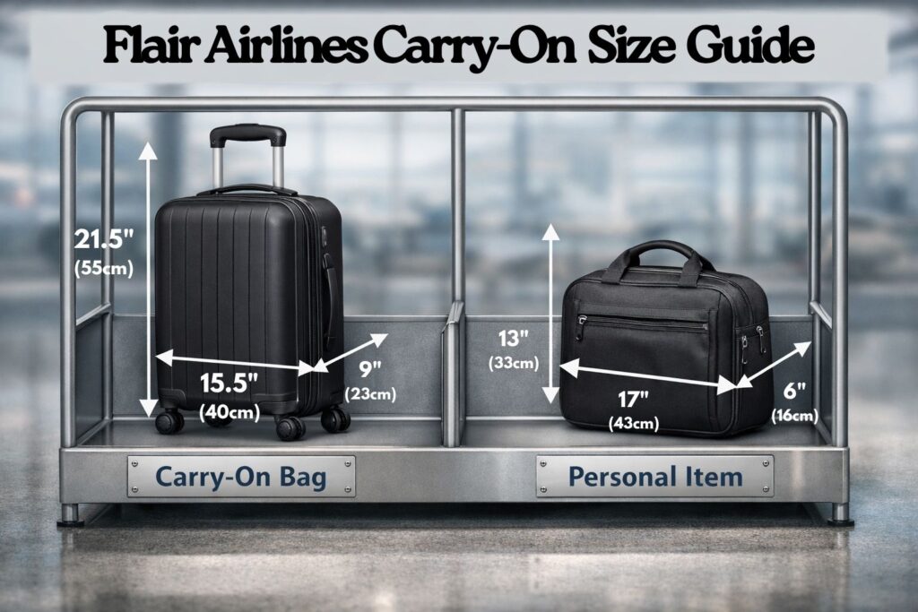 Flair Airlines Carry-On Size