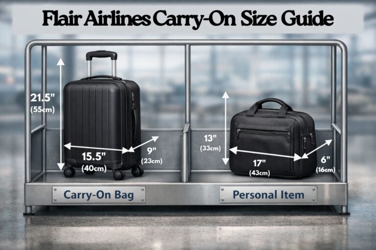 Flair Airlines Carry-On Size
